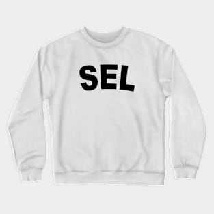 SEL Bold Black Crewneck Sweatshirt